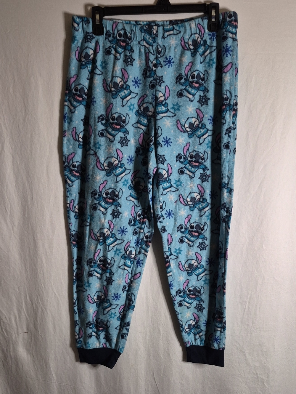 Disney Light Blue Stitch Fleece Pajama Bottoms